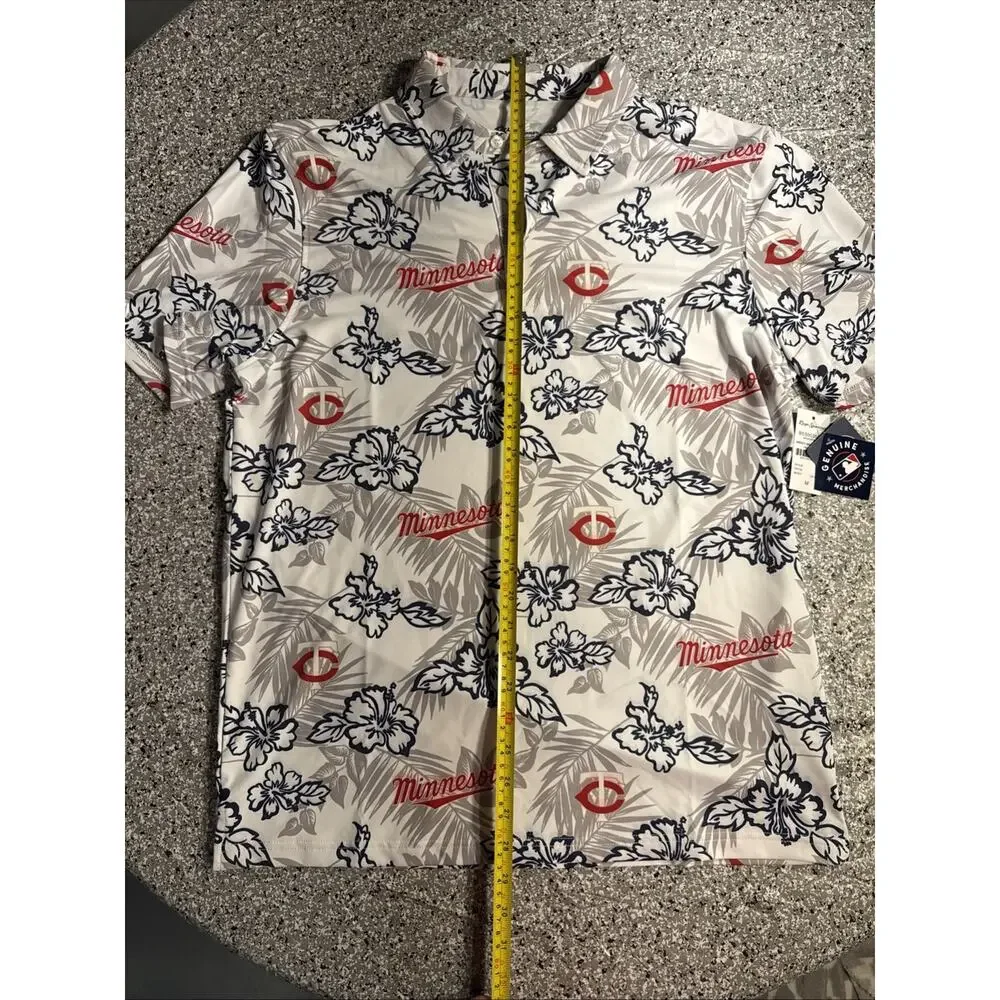 NWT Minnesota Twins Game Day Aloha Print Reyn Spooner MLB® Performance Polo - M